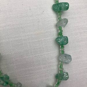 Handmade glass bead necklace
